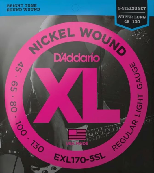 Daddario EXL170-5SL Super Longscale, 45-130